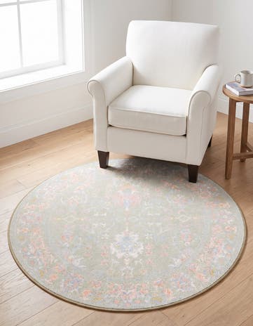 3' 3 x 3' 3 Kamala Washable Round Rug