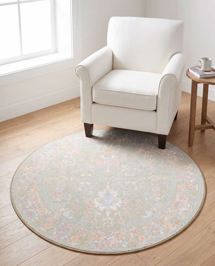 100cm x 100cm Kamala Washable Rund Teppich