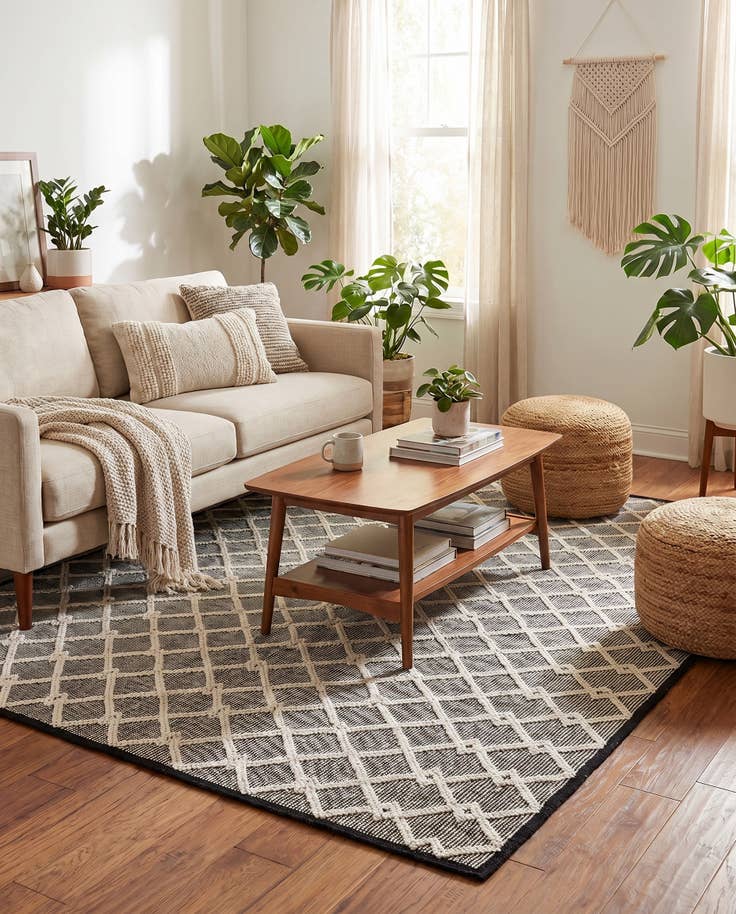 Vue détaillée : 245cm x 245cm Noué main Jill Zarin Dorset Tapis Carré