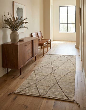 4' 2 x 8' 4 Hand Woven Kilim Modern Wool Runner Rug
