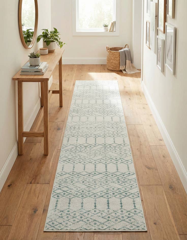 Detail image of  3' x 13' Paxon Trellis Runner Rug