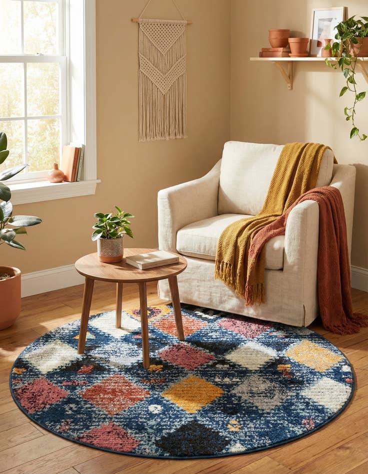 Detail image of  4' x 4' Morocco Round Rug