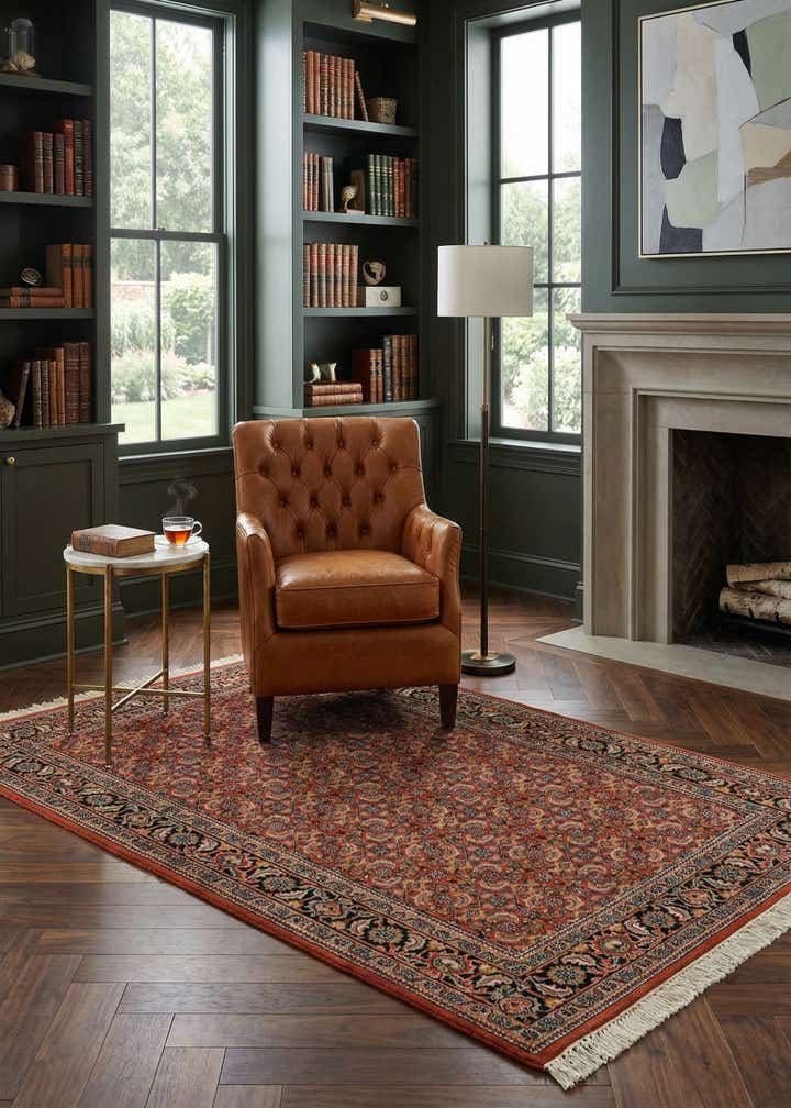 4' x 6' 7 Hand Knotted Bidjar Oriental Wool Rug