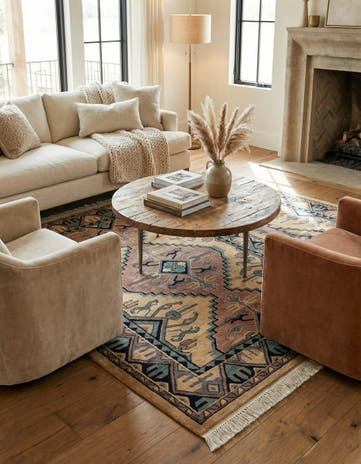 4' 3 x 6' Hand Knotted Bokhara Oriental Rug