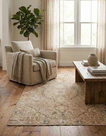 3' 4 x 5' Hand Knotted Ultra Vintage Persian Wool Rug