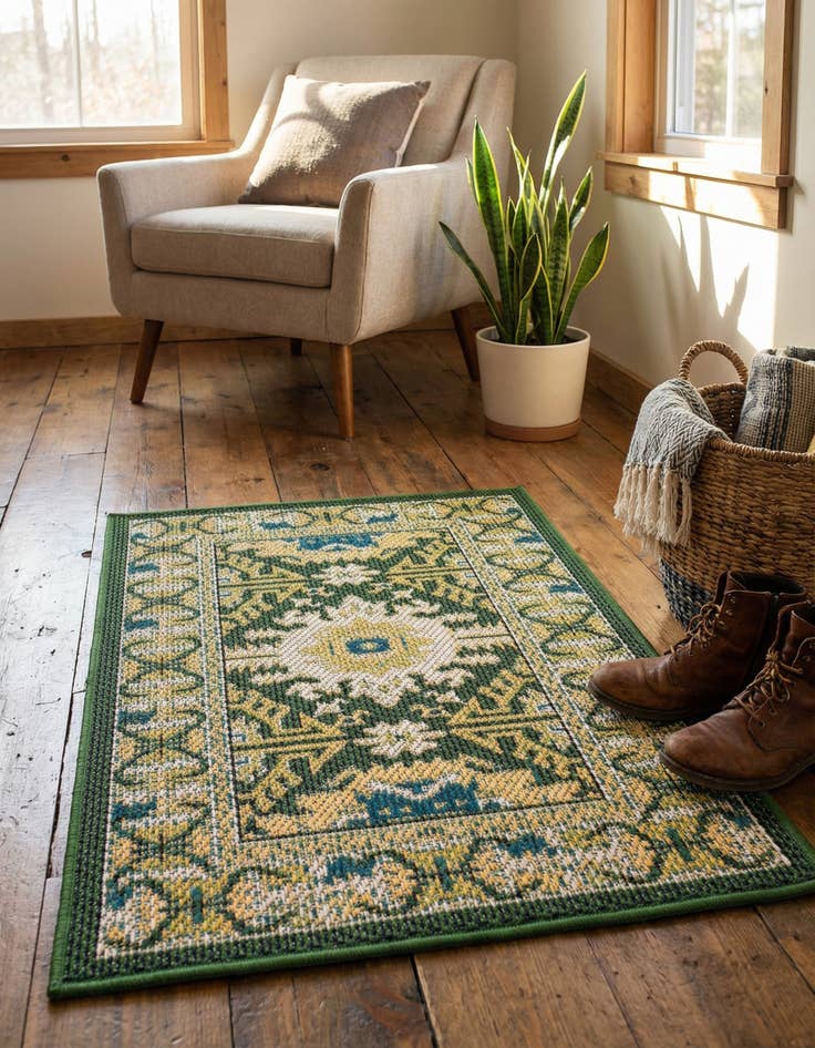Detail image of 2' x 3' Easy-Clean Baja Indoor / Outdoor Rug