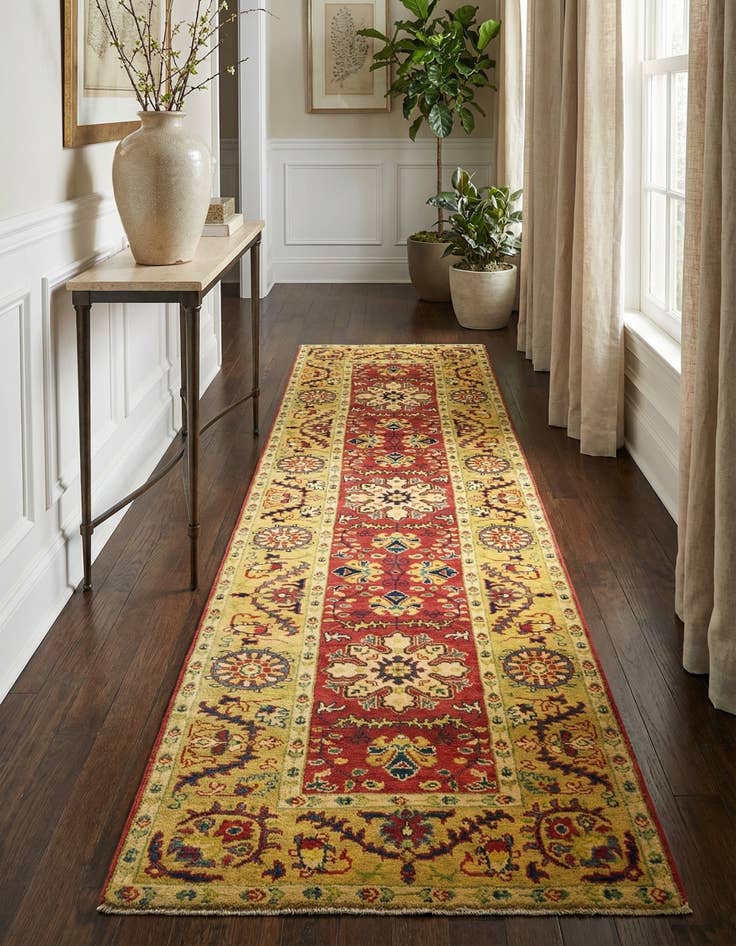 Detail image of 2' 8 x 9' 9  Hand Knotted Kazak Runner Rug