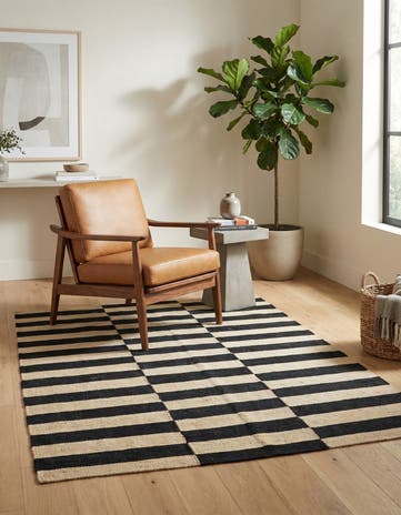 3' 4 x 5' 2 Hand Woven Kilim Modern Wool Rug