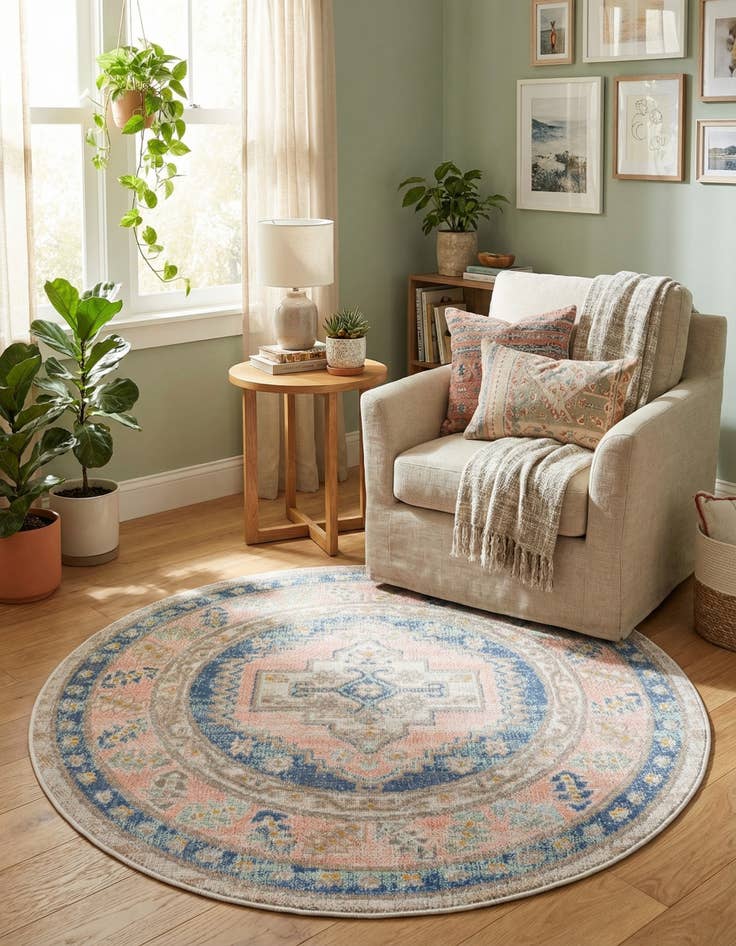 Detail image of 3' 3 x 3' 3 Whitney Round Rug