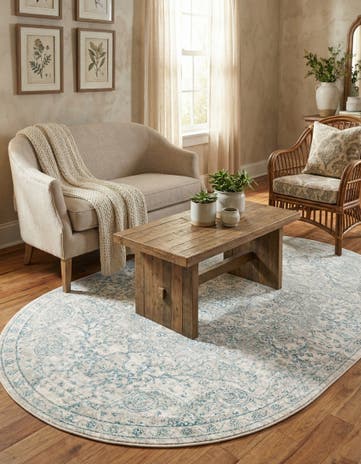 Gray Newport Oval Rug