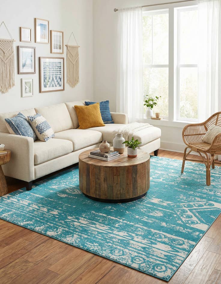 Detail image of  10' x 10' Lennon Square Rug