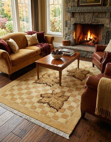 5' 7 x 8' Hand Knotted Darya Wool Rug