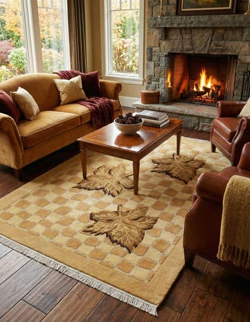 5' 7 x 8' Hand Knotted Darya Wool Rug