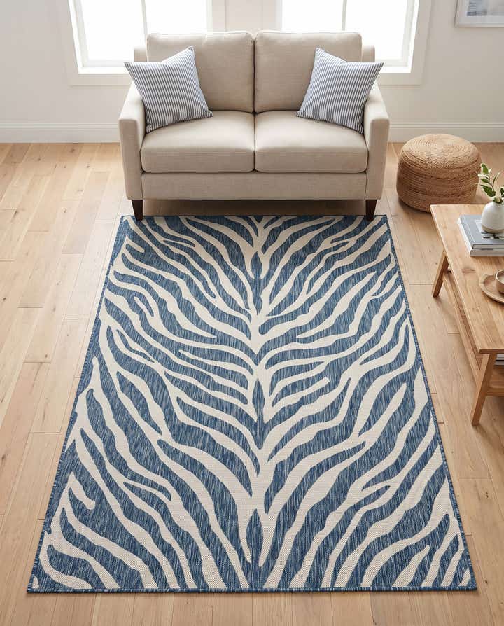 5' 3 x 8' Easy-Clean Safari Indoor / Outdoor Rug