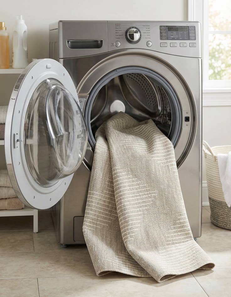 Detail image of  2' 7 x 12'  Washable Modern Indoor / Outdoor Runner Rug