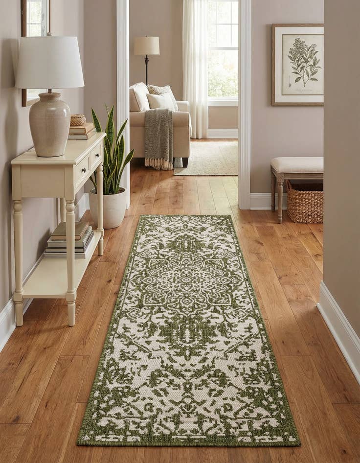 Detail image of 2' x 6' Easy-Clean Jill Zarin Dubai Indoor / Outdoor Runner Rug
