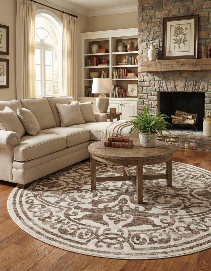 Detail image of 10' 8 x 10' 8 Hermitage Round Rug