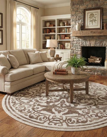 10' 8 x 10' 8 Hermitage Round Rug