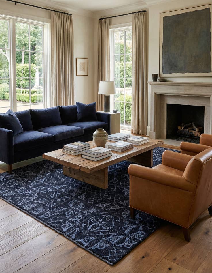 Detail image of  7' 11 x 10' 1  Hand Knotted Darya Rug