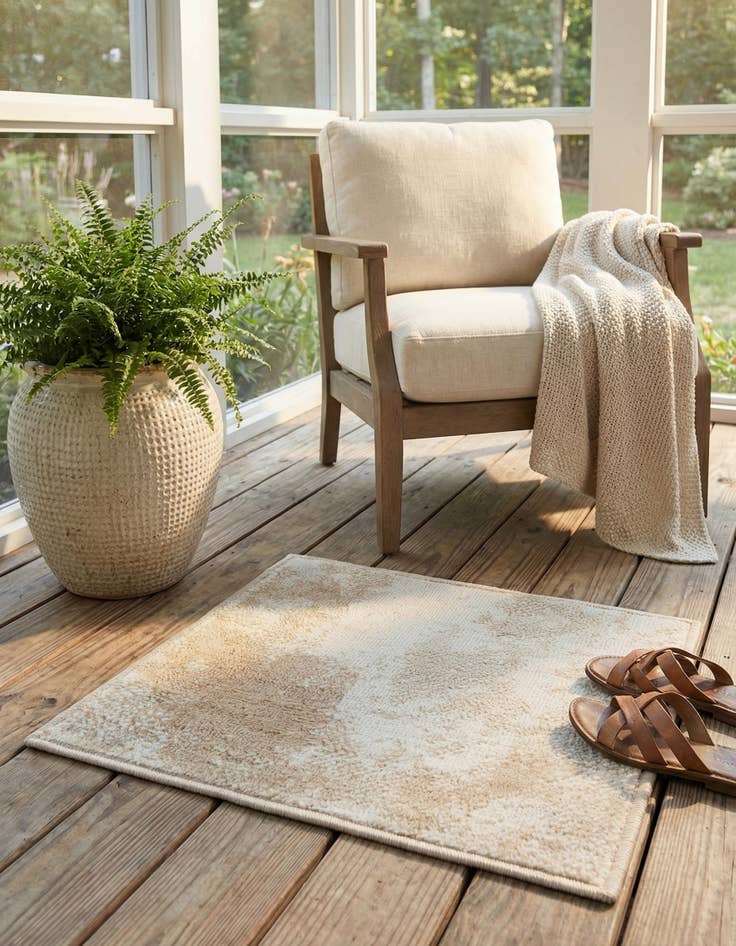 Detail image of 1' 4 x 1' 4 Aurora Sample Rug