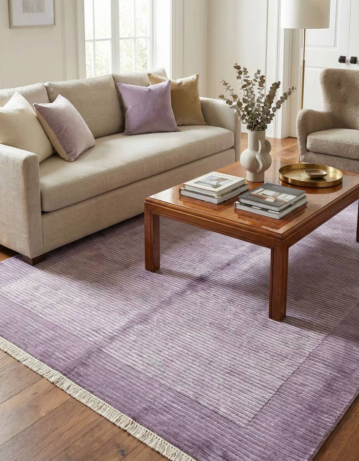 Detail image of  4' 11 x 6' 6  Hand Knotted Darya Wool Rug