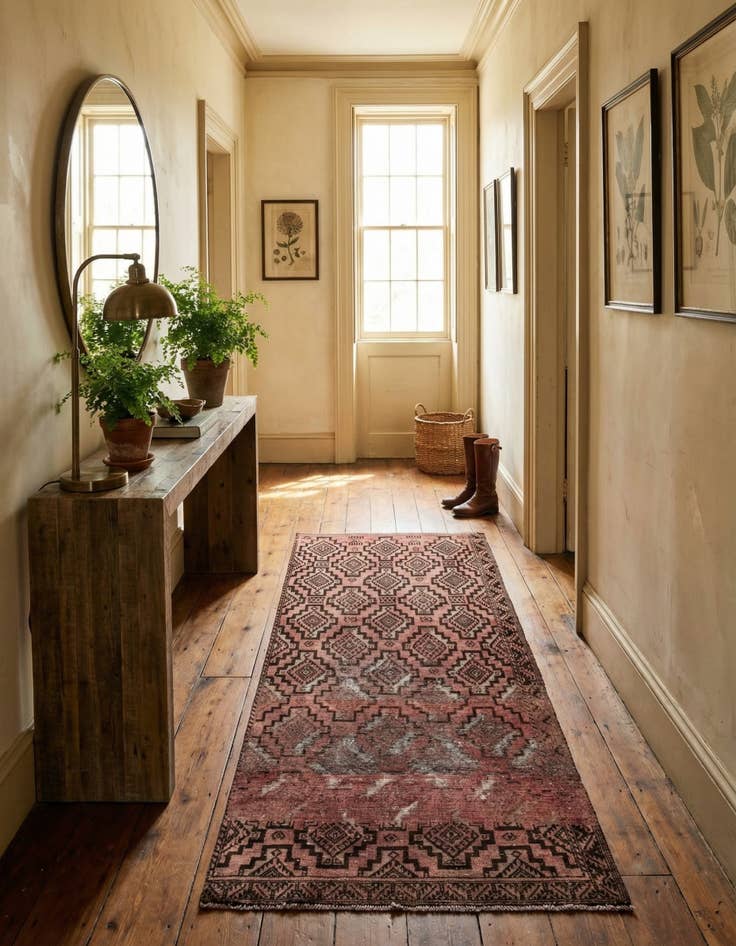 Detail image of 3' x 6' 4  Hand Knotted Ultra Vintage Persian Wool Runner Rug