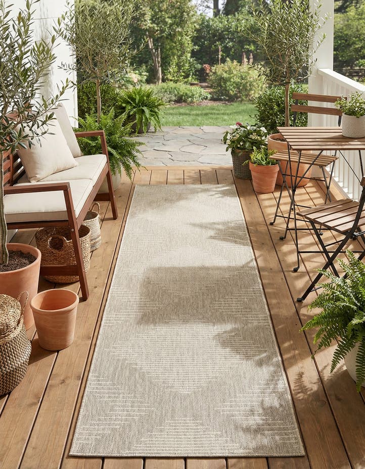 2' 7 x 12' Easy-Clean Modern Indoor / Outdoor...