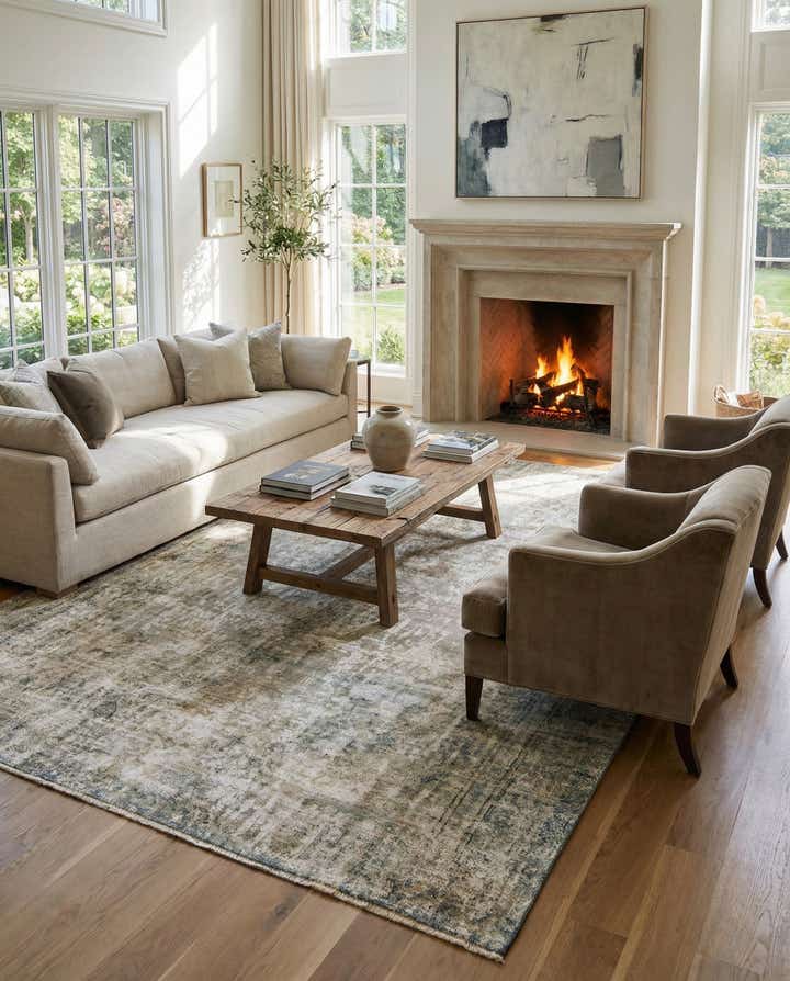 8' 6 x 12' 6 Hand Knotted Ultra Vintage Persian Wool Rug