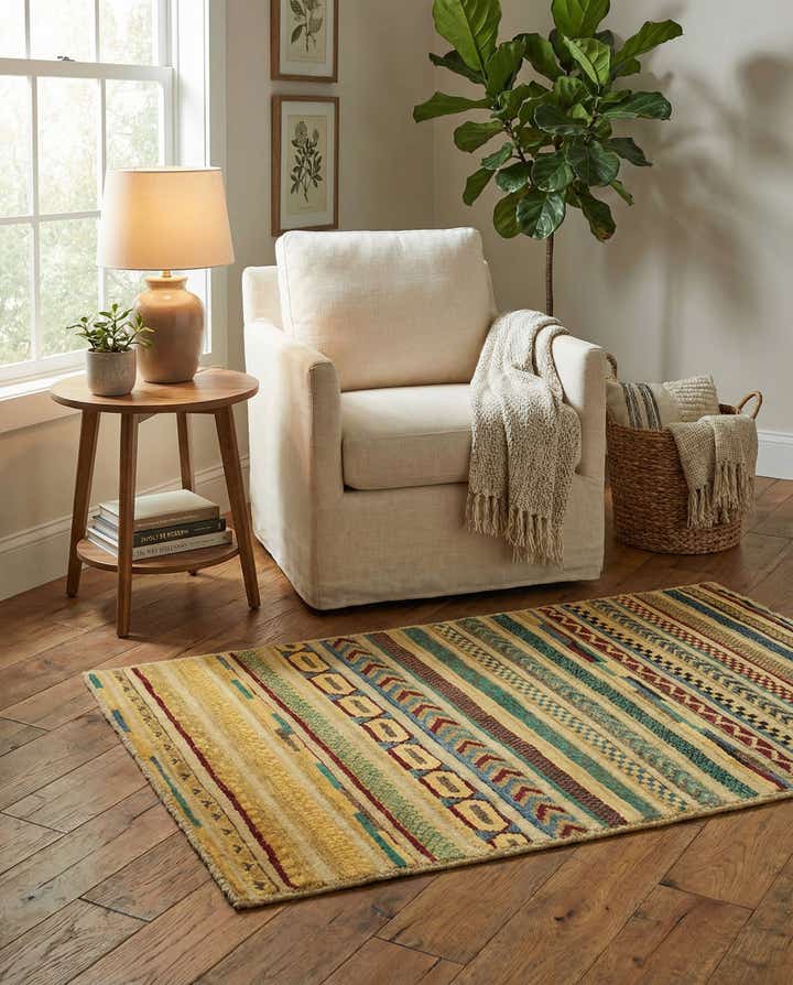 2' 7 x 3' 11 Hand Knotted Modern Ziegler Rug