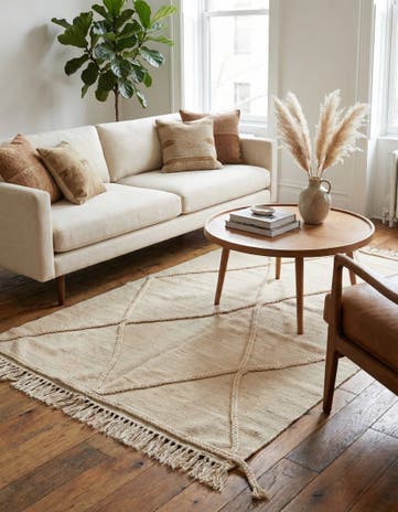 3' 4 x 5' 1 Hand Knotted Moroccan Wool Rug