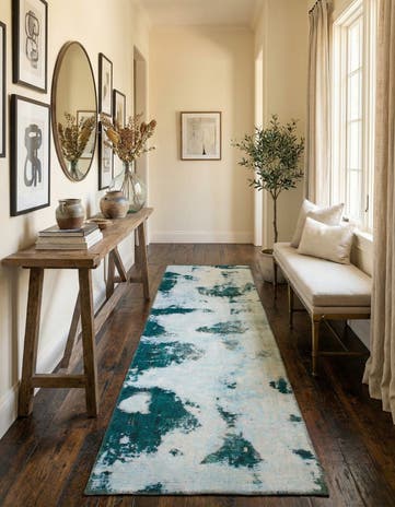 2' 7 x 8' Hand Knotted Ultra Vintage Persian Wool Runner Rug