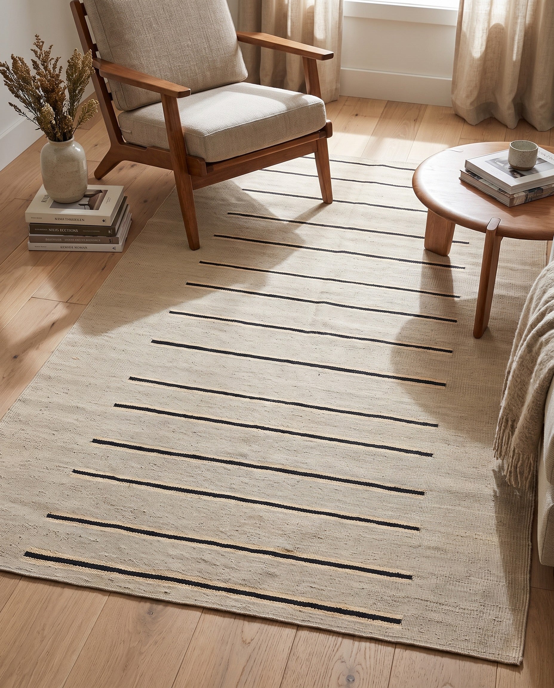 4' x 6' Hand Woven Kilim Modern Wool Rug