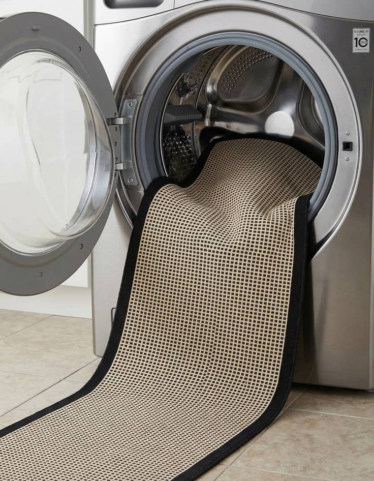 Detail image of 2' 7 x 12'  Washable Border Indoor / Outdoor Runner Rug