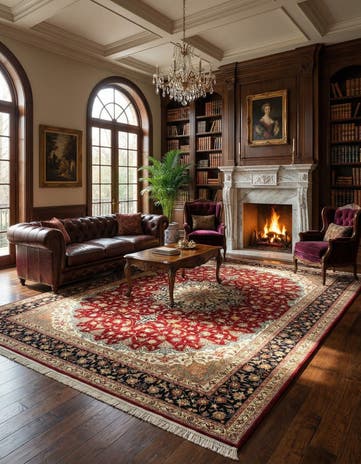 9' 9 x 13' Tabriz Wool Rug