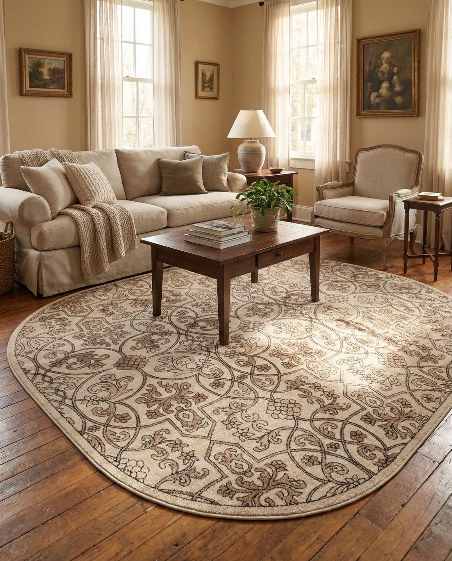 6' x 9' Nepal Oval Rug