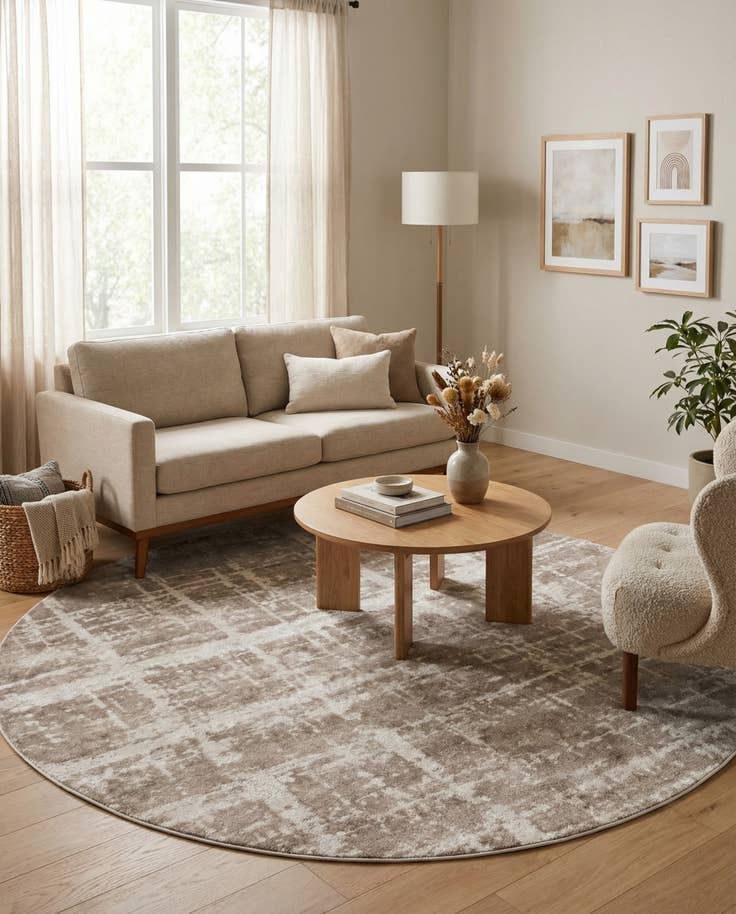 Detail image of Jill Zarin 8' x 8' Uptown Lexington Avenue Round Rug