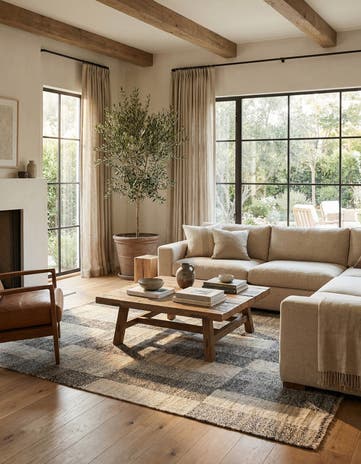 4' 10 x 6' 4 Hand Woven Kilim Modern Wool Rug