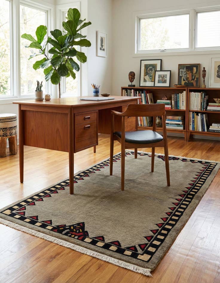 Detail image of  3' x 5' 5  Hand Knotted Nepal Wool Rug