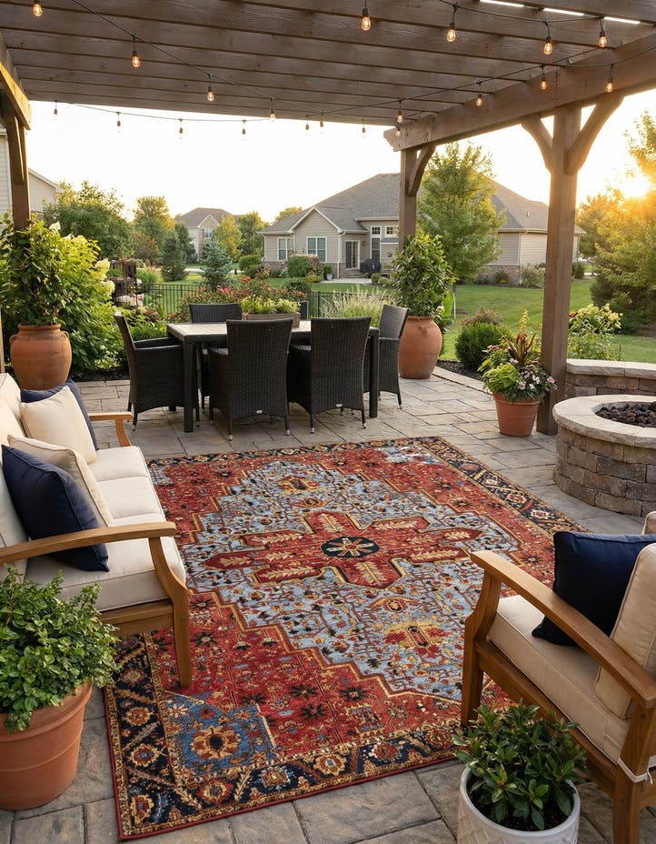 10' x 13' Easy-Clean Traditional Indoor / Ou...