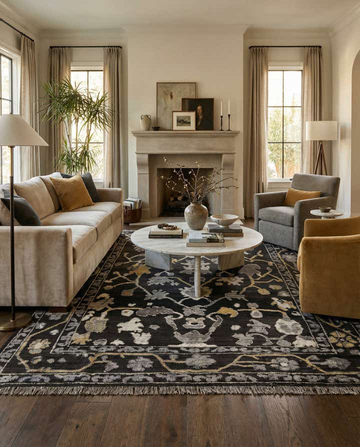 9' 1 x 12' Hand Knotted Darya Wool Rug