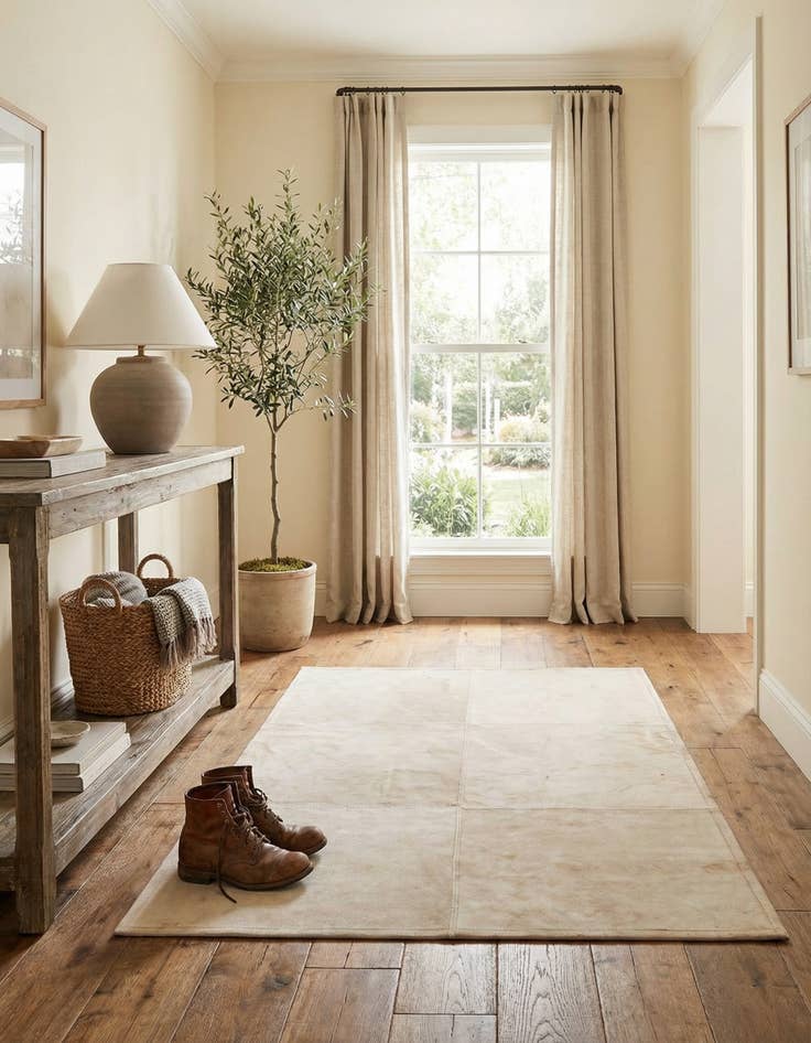 Detail image of 2' x 3' Cowhide Leather Rug