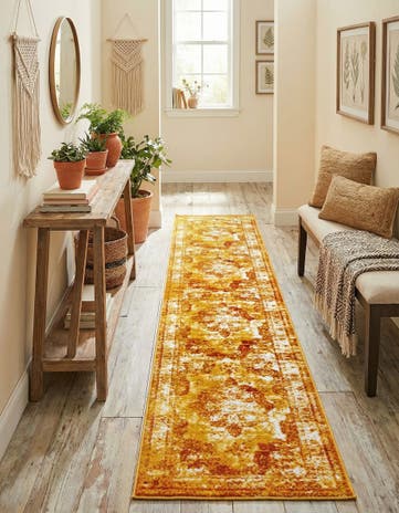 Orange Monte Carlo Runner Rug