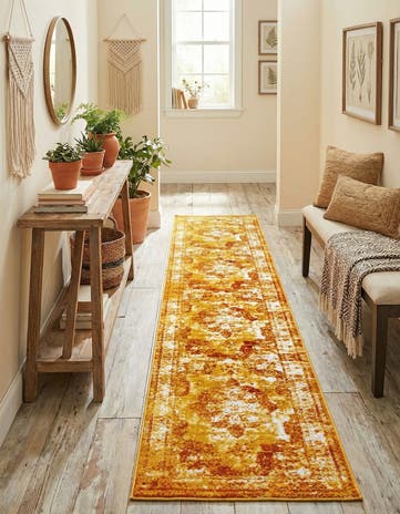 Orange Monte Carlo Runner Rug