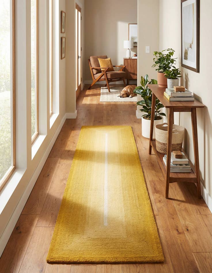 Detail image of  2' x 8' Ombre Wool Runner Rug