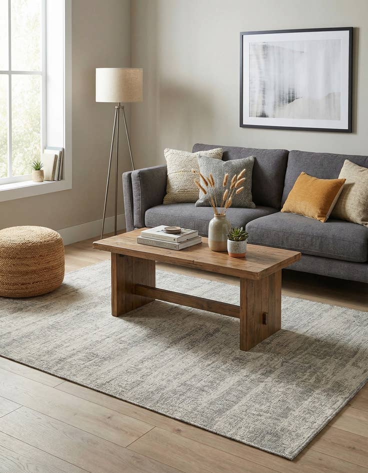 Detail image of 5' 3 x 8'  Washable Modern Indoor / Outdoor Rug