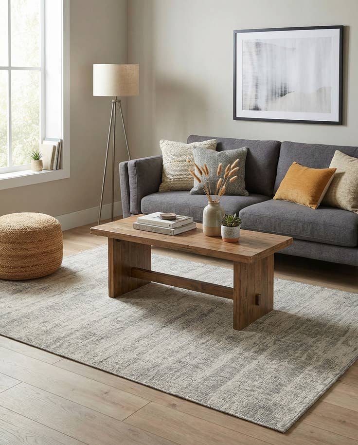 Detail image of 5' 3 x 8' Easy-Clean Modern Indoor / Outdoor Rug