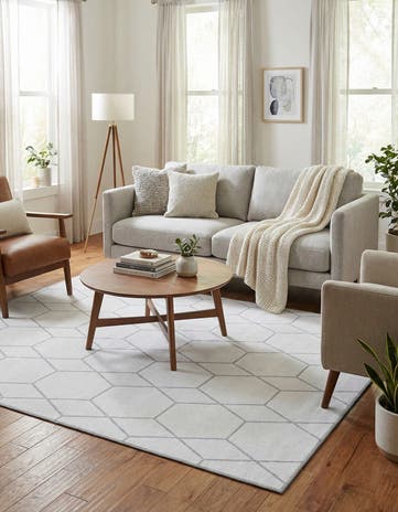 5' 3 x 7' 7 Washable Timeless Rug