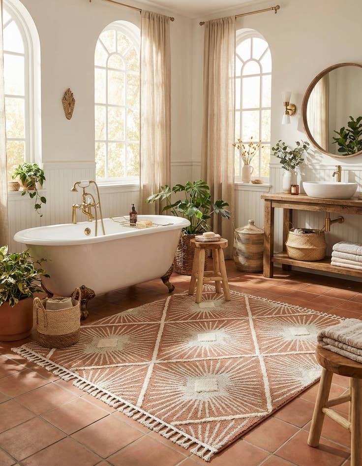 Detail image of  7' 10 x 7' 10 Boho Square Rug