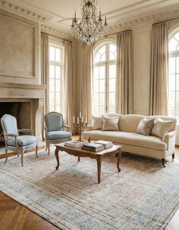 9' 6 x 12' 11 Vintage Royal Wool Rug