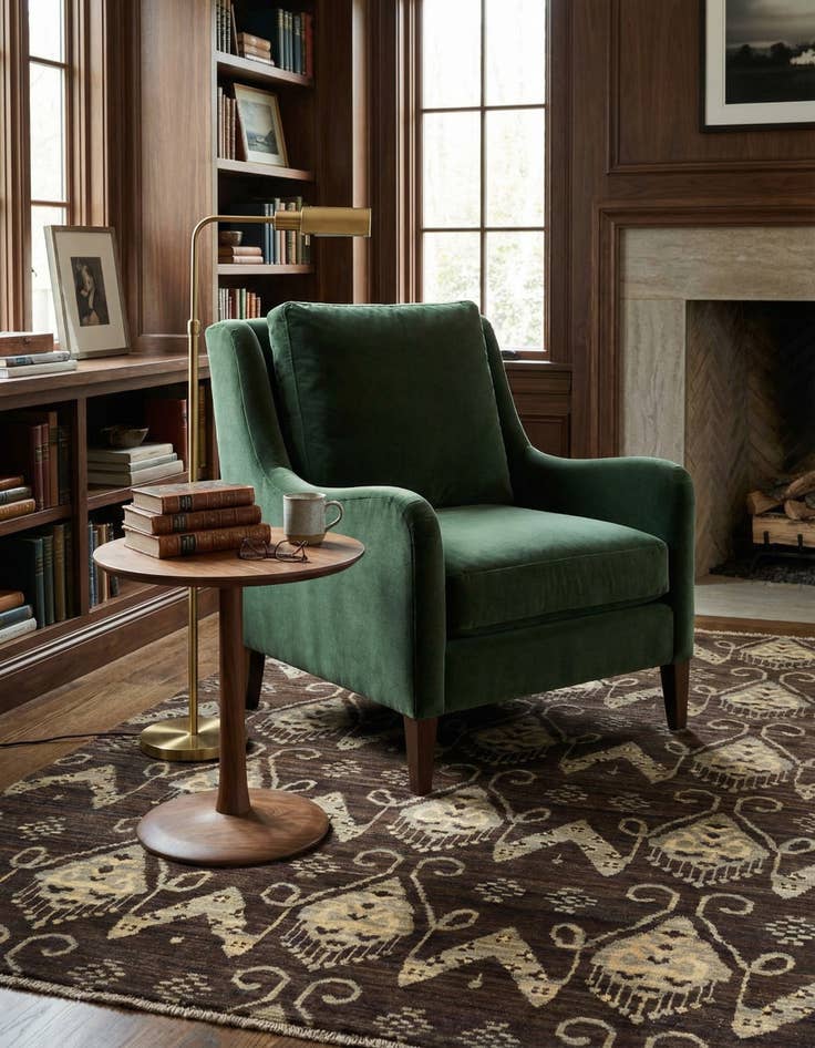 Detail image of 6' x 8' 9  Hand Knotted Modern Ziegler Rug